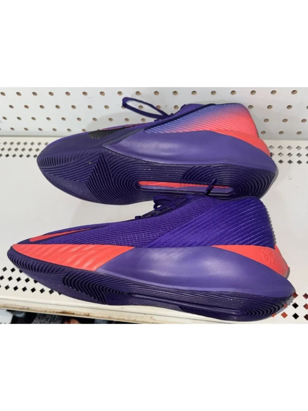 Nike GT Jump Academy Wild Grape Bright Crimson Mens Basketball Shoes Size 10